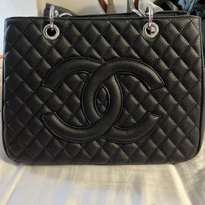 Black Chanel handbag